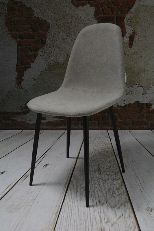 Dankor Design 4 kėdžių rinkinys, DankorDesign DSW medžiaga, smėlio spalvos, grafito metalinės kojos