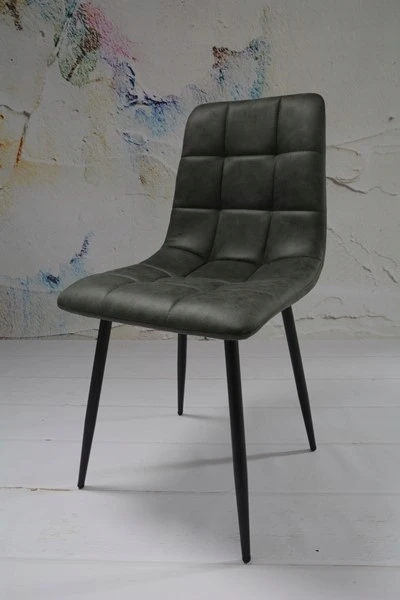 Dankor Design 4 PILKOS MINŠTOS KĖDĖS MODERNIŠKOS LOFTAS SVETAINĖS KĖDĖS JUODOS KĖDĖS