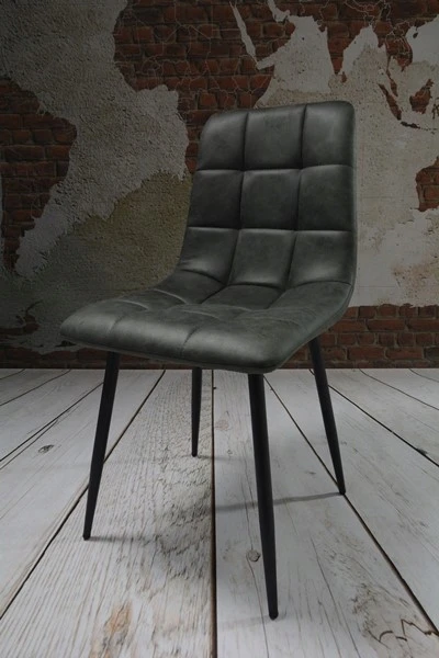 Dankor Design 4 PILKOS MINŠTOS KĖDĖS MODERNIŠKOS LOFTAS SVETAINĖS KĖDĖS JUODOS KĖDĖS