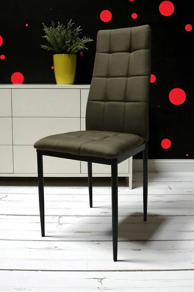 Dankor Design 4 Solden Taupe minkštos kėdės, metalinės kojos Svetainė, valgomasis ir virtuvė