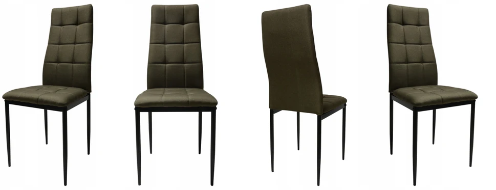 Dankor Design 4 Solden Taupe minkštos kėdės, metalinės kojos Svetainė, valgomasis ir virtuvė