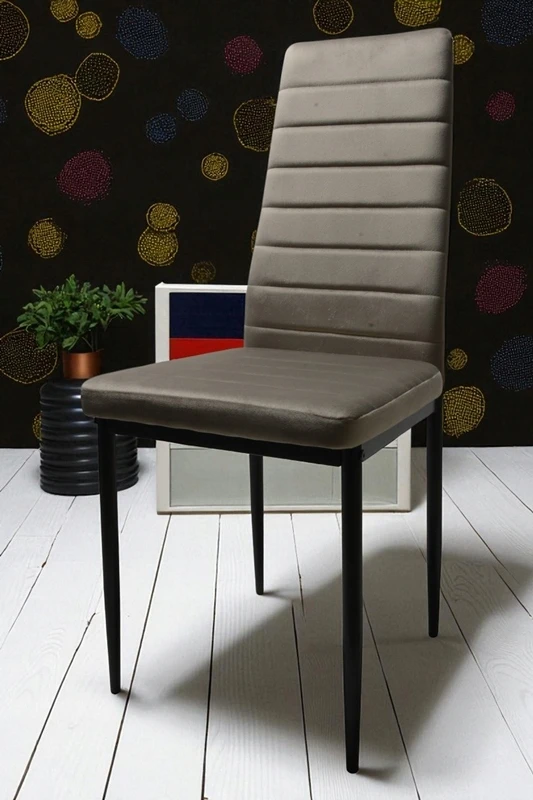 Dankor Design 6 Milky Pilkas Velvet kėdžių rinkinys Elegance and Comfort HIT glamour HIT