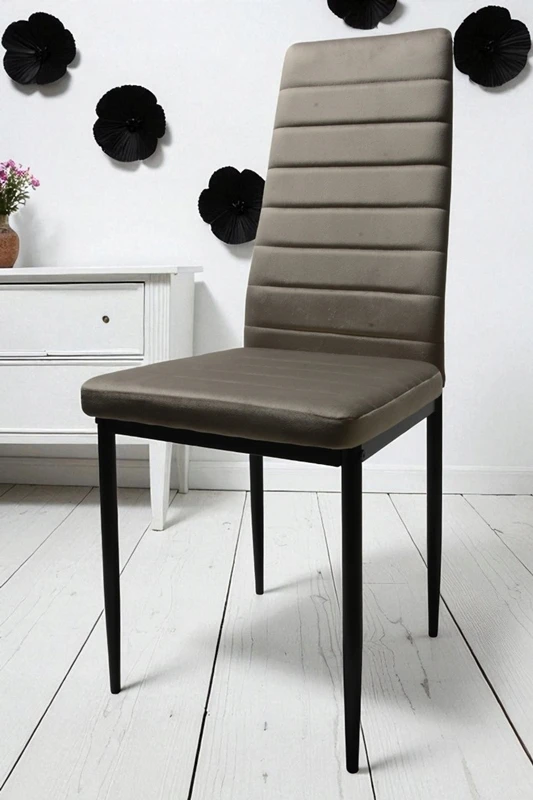 Dankor Design 6 Milky Pilkas Velvet kėdžių rinkinys Elegance and Comfort HIT glamour HIT