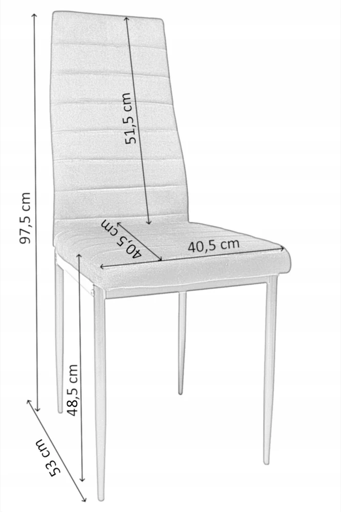 Dankor Design 6 prekės ženklo CHAIRS rinkinys, minkštas žalias Curio dygsniuotas virtuvės HIT