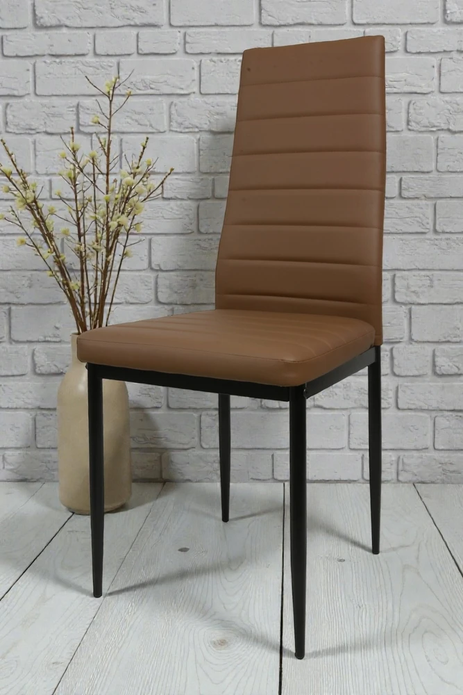 Dankor Design 6 šviesiai rudos kėdės glamour palėpės modernus svetainės valgomojo patogumas
