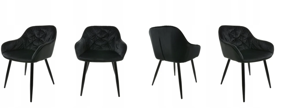 Dankor Design Aksominė dygsniuota kėdė, žavinga, aksominė, palėpė, moderni, apmušta, hitas