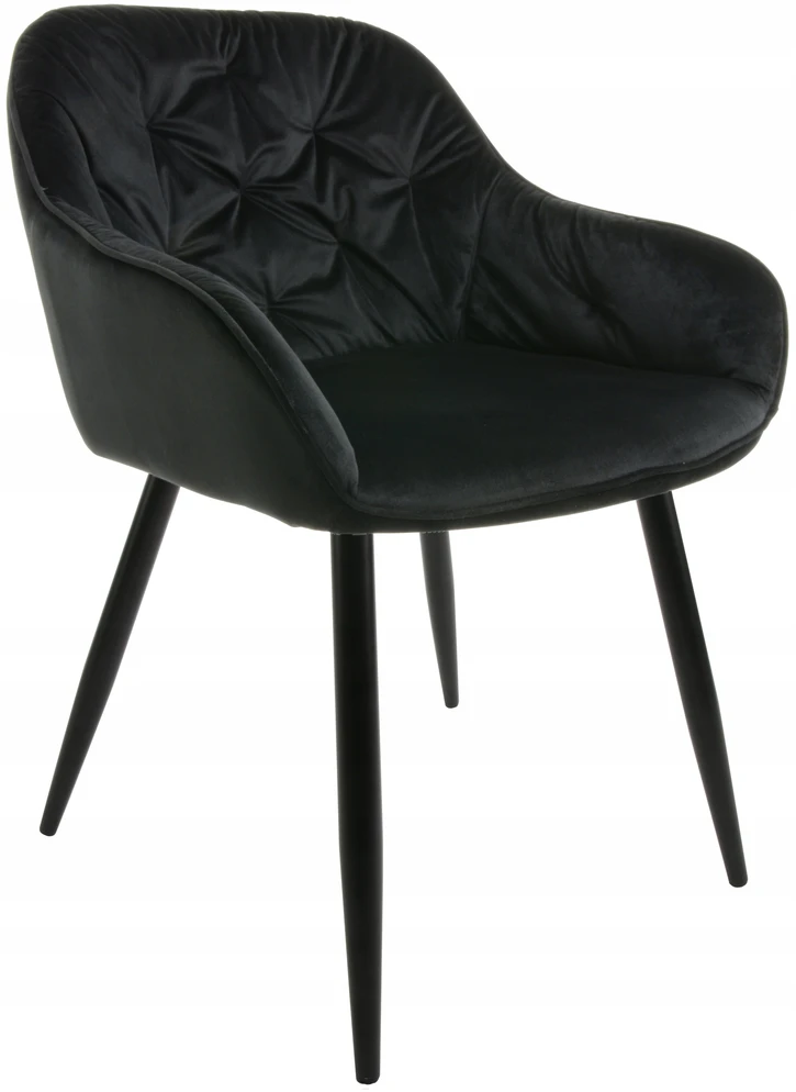Dankor Design Aksominė dygsniuota kėdė, žavinga, aksominė, palėpė, moderni, apmušta, hitas