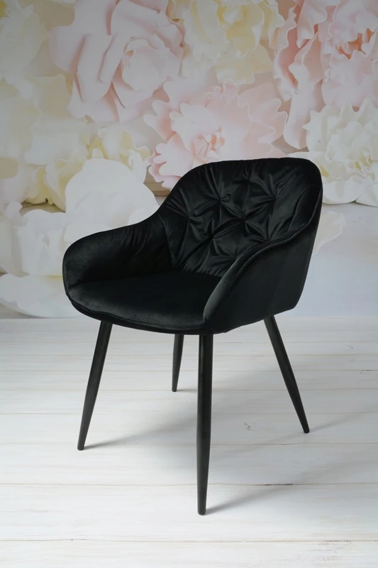 Dankor Design Aksominė dygsniuota kėdė, žavinga, aksominė, palėpė, moderni, apmušta, hitas