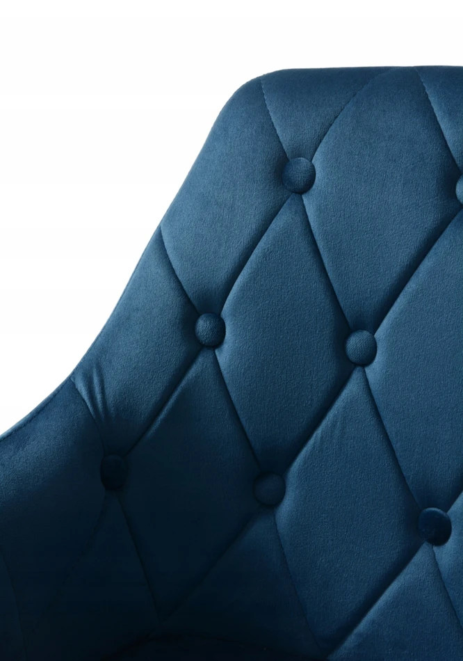 Dankor Design Antwerpia kėdė: mėlynas veliūras, rožinio chromo kojos