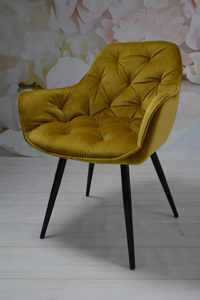 DANKOR DESIGN ARTEN VELVET GOLD fotelis