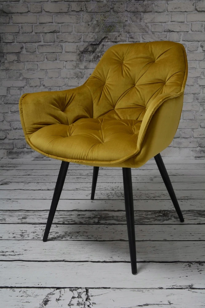 DANKOR DESIGN ARTEN VELVET GOLD fotelis