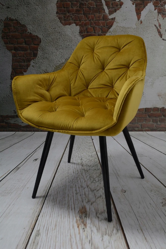DANKOR DESIGN ARTEN VELVET GOLD fotelis