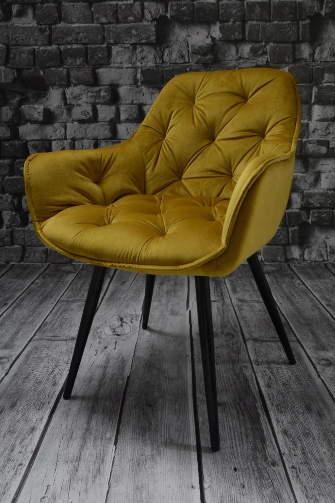 DANKOR DESIGN ARTEN VELVET GOLD fotelis