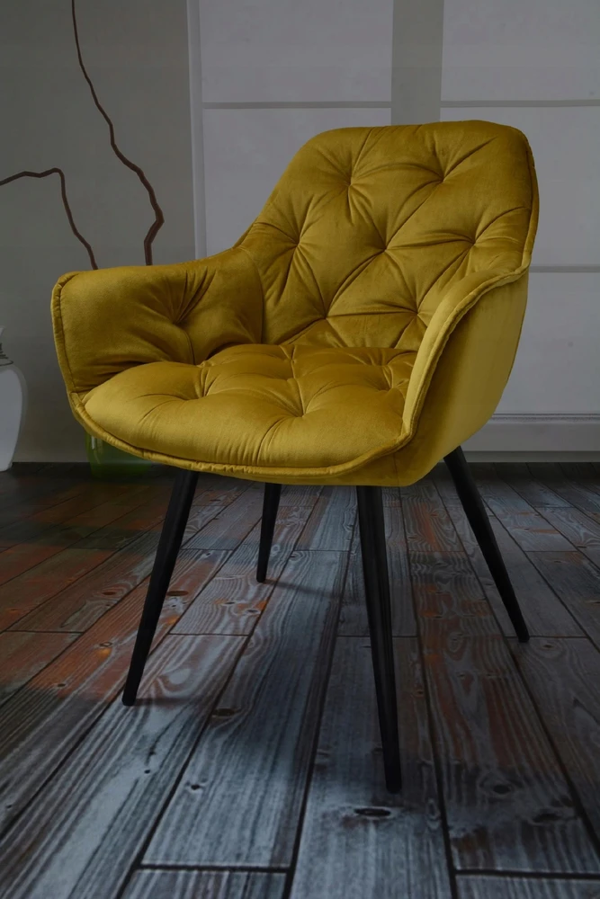 DANKOR DESIGN ARTEN VELVET GOLD fotelis