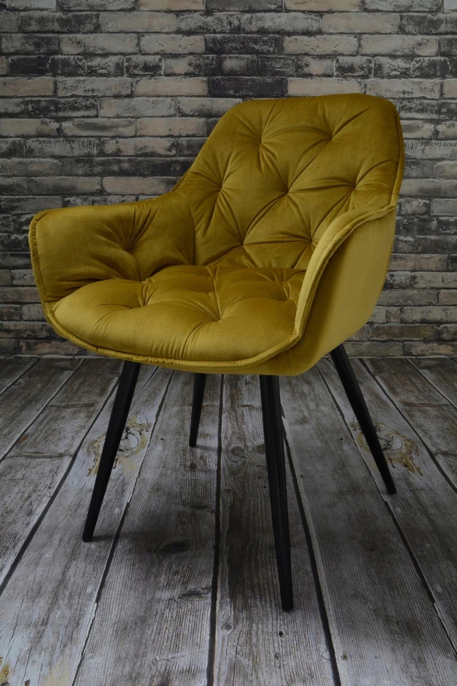 DANKOR DESIGN ARTEN VELVET GOLD fotelis