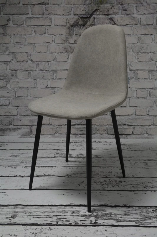 Dankor Design DankorDesign DSW audinio kėdė, smėlio spalvos, grafito metalinės kojos