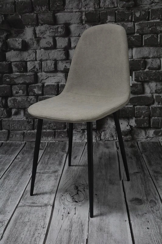 Dankor Design DankorDesign DSW audinio kėdė, smėlio spalvos, grafito metalinės kojos