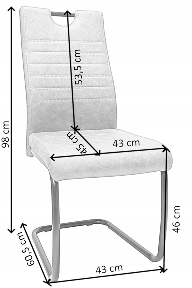 Dankor Design DankorDesign TRIS kėdė, konjakas, SVETAINEI, VALGOMAI, MODERNAUS GLAMOUR