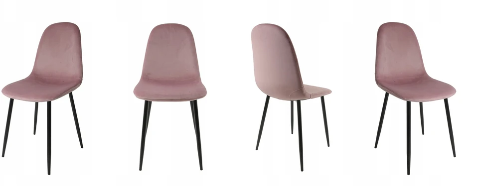 Dankor Design dsw veliūrinė kėdė, purvinai rožinė, juoda