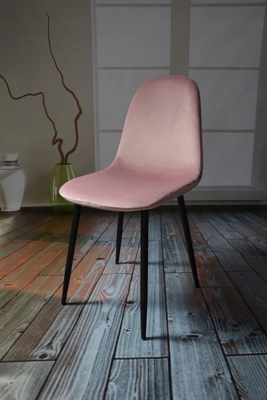 Dankor Design dsw veliūrinė kėdė, purvinai rožinė, juoda
