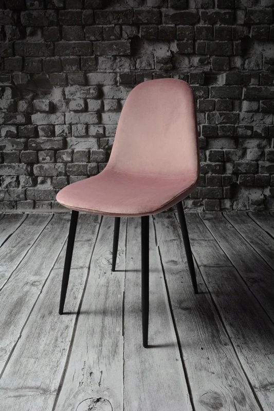 Dankor Design dsw veliūrinė kėdė, purvinai rožinė, juoda