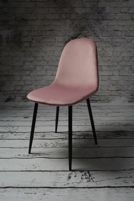 Dankor Design dsw veliūrinė kėdė, purvinai rožinė, juoda