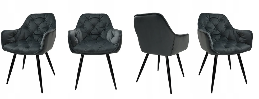 DANKOR DESIGN fotelis ARTEN VELOUR GRAY