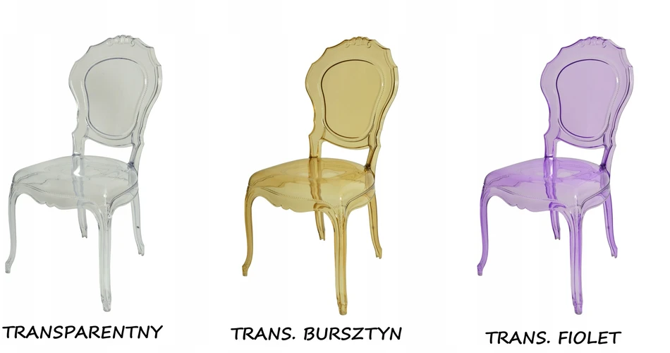 Dankor Design GLAMOUR kėdė, polikarbonatas, skaidri violetinė