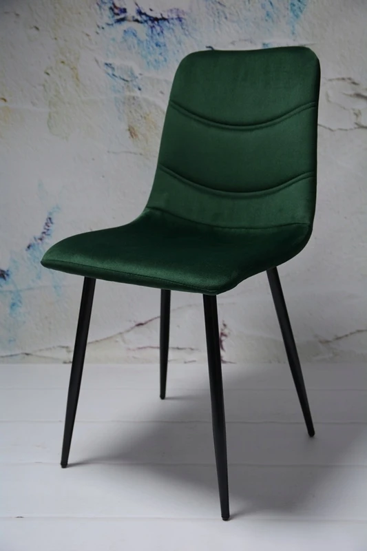 Dankor Design Laiminga kėdė, žalias aksomas, aksomas, žavinga, moderni, minkšta, palėpė