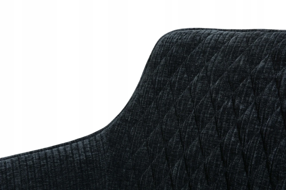 Dankor Design Lisbon fotelis, juodas velvetas, juodos kojos