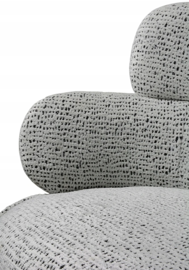 Dankor Design Medelin – modernus pasukamas fotelis, baltas-juodas