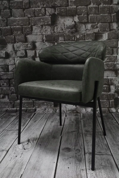 Dankor Design MINŠTA AKSOMINĖ KĖDĖ, FOTOLIS SVETAINEI, VALGOMAI, MODERNUS PALOFTAS, DYGTAS