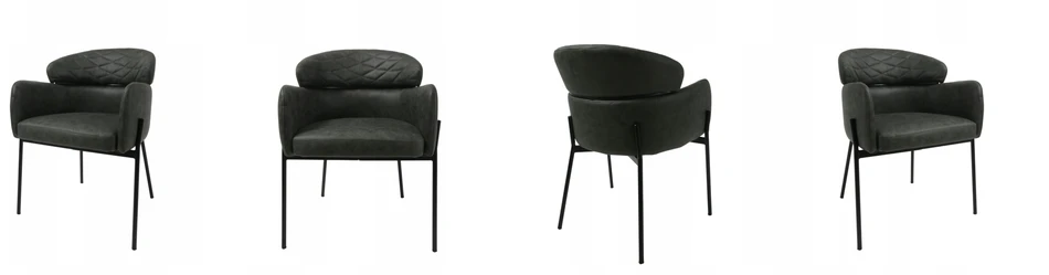 Dankor Design MINŠTA AKSOMINĖ KĖDĖ, FOTOLIS SVETAINEI, VALGOMAI, MODERNUS PALOFTAS, DYGTAS
