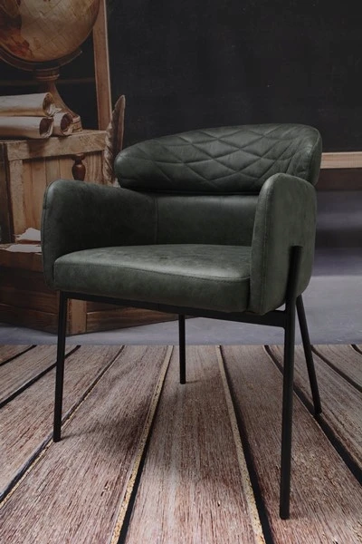 Dankor Design MINŠTA AKSOMINĖ KĖDĖ, FOTOLIS SVETAINEI, VALGOMAI, MODERNUS PALOFTAS, DYGTAS