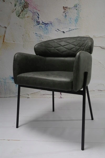 Dankor Design MINŠTA AKSOMINĖ KĖDĖ, FOTOLIS SVETAINEI, VALGOMAI, MODERNUS PALOFTAS, DYGTAS