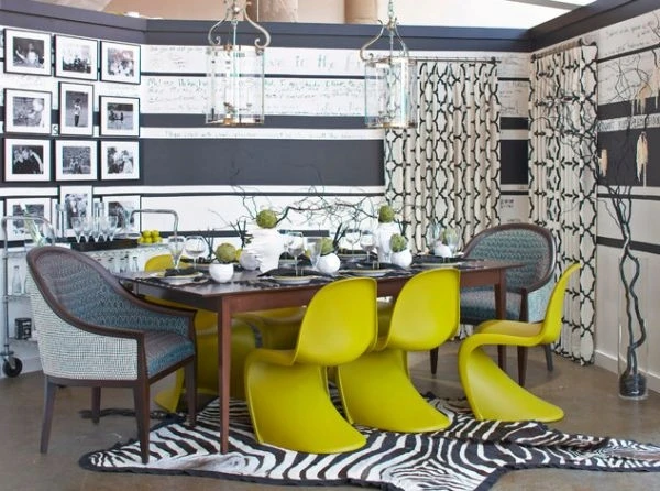 Dankor Design Panton kėdė, juoda GLOSS
