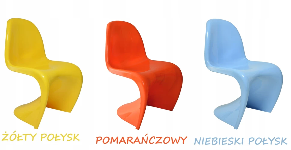 Dankor Design Panton kėdė, juoda GLOSS