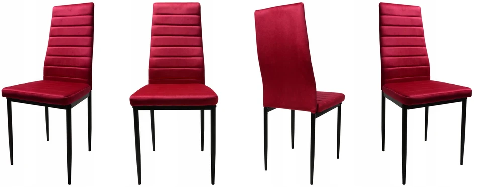 Dankor Design Rožinė ir raudona aksominė kėdė, elegancija ir komfortas HIT, modernus žavesys