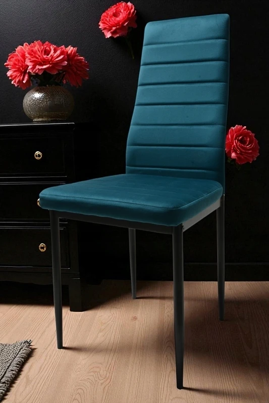 Dankor Design Veliūrinė kėdė, jūros žalia, elegancija ir komfortas, spalvinga, moderni virtuvė
