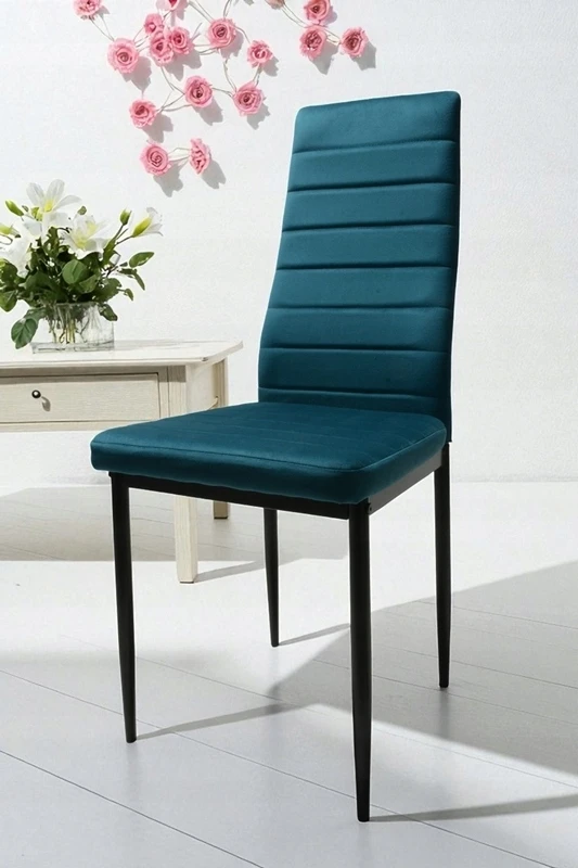 Dankor Design Veliūrinė kėdė, jūros žalia, elegancija ir komfortas, spalvinga, moderni virtuvė