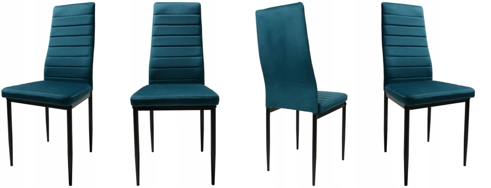 Dankor Design Veliūrinė kėdė, jūros žalia, elegancija ir komfortas, spalvinga, moderni virtuvė