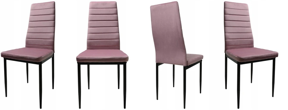 Dankor Design Veliūrinė kėdė Pudra rožinė Elegancija ir komfortas HIT glamūrinis palėpės modernumas