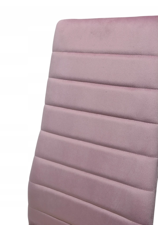 Dankor Design Veliūrinė kėdė Pudra rožinė Elegancija ir komfortas HIT glamūrinis palėpės modernumas
