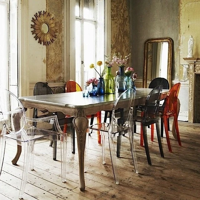 Dankor Design Victoria Ghost gintarinė skaidri glamūrinė kėdė moderni gintarinė HIT