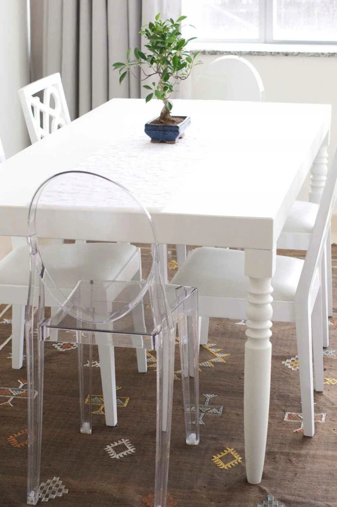 Dankor Design Victoria Ghost gintarinė skaidri glamūrinė kėdė moderni gintarinė HIT