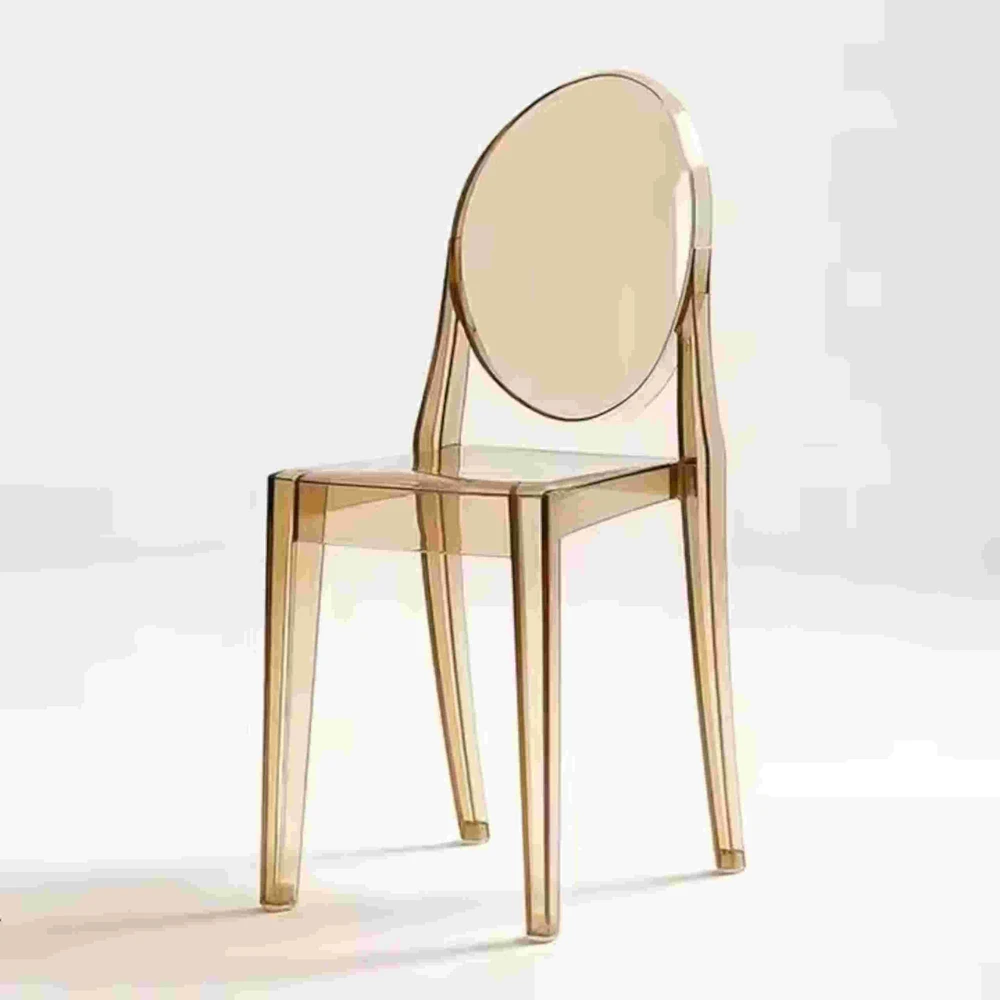 Dankor Design Victoria Ghost gintarinė skaidri glamūrinė kėdė moderni gintarinė HIT