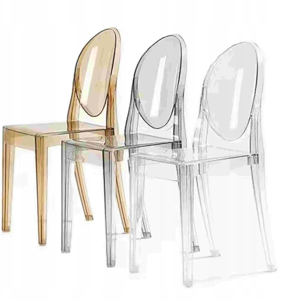 Dankor Design Victoria Ghost gintarinė skaidri glamūrinė kėdė moderni gintarinė HIT