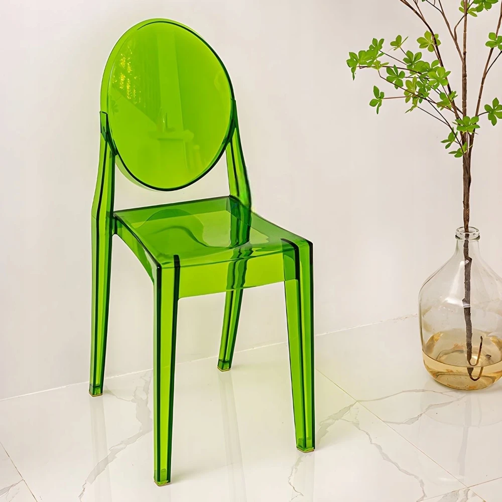 Dankor Design Victoria Ghost kėdė, žalia, skaidri, spalvinga, moderni, HIT loft