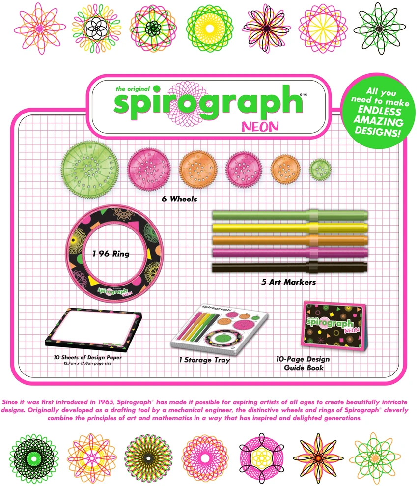 Dante Spirografas Neon 23344