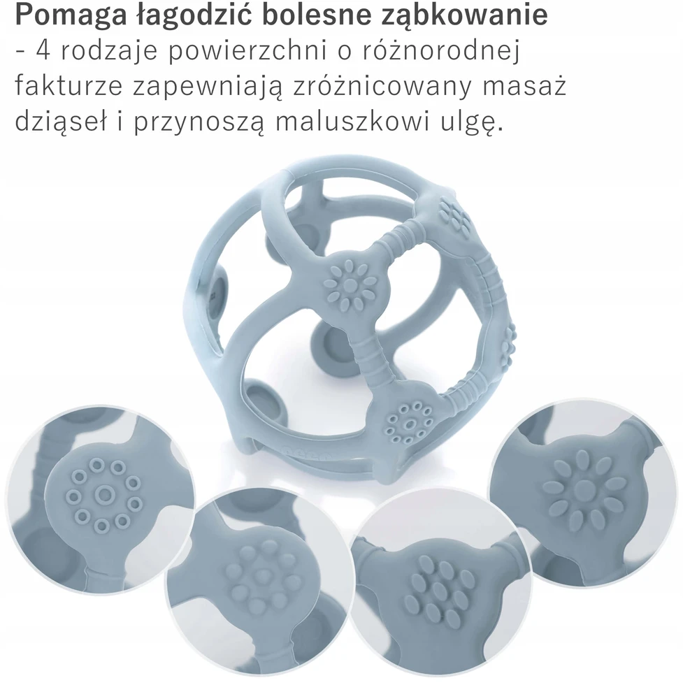 Dantis dantimis ir sensorinis kamuoliukas 2in1 REER
